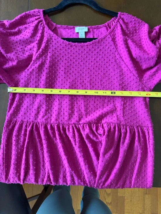 J. Crew Magenta Tiered Dress. Small. - Picture 8 of 8